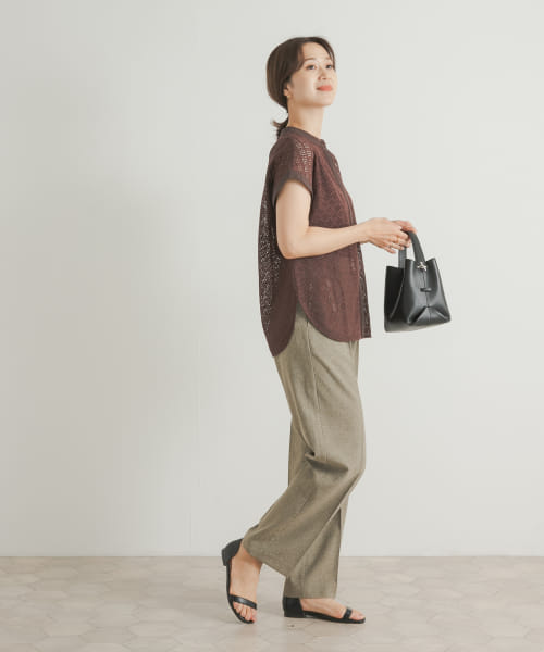 セール 30%OFF】幾何学レースブラウス(506172816) | アーバン
