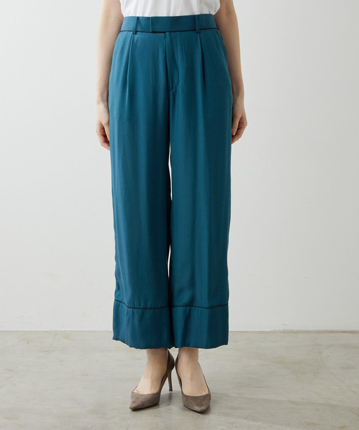セール 50%OFF】【長谷川京子さんコラボ】パイピングパンツ
