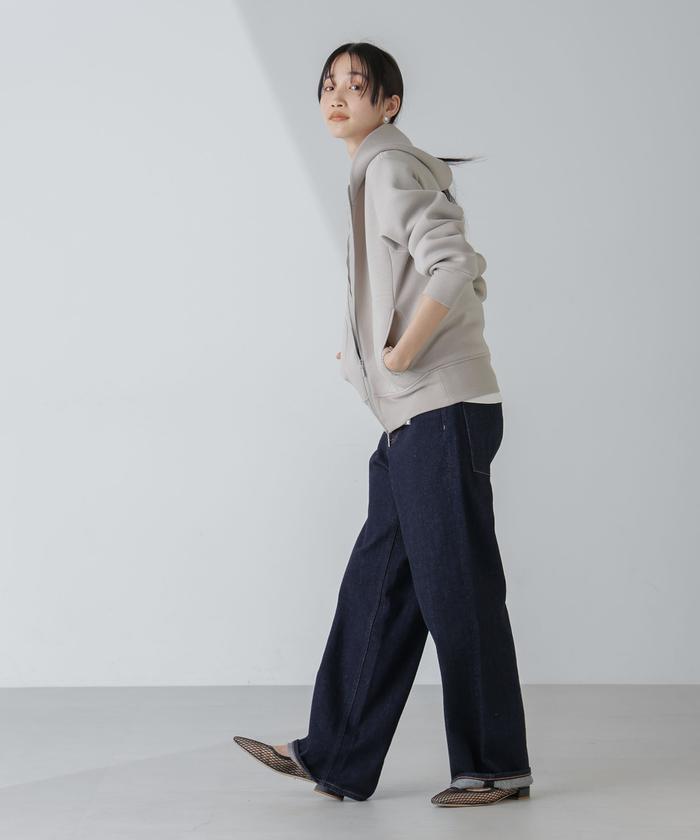 WEB限定/テックダンボールダブルジップパーカー 24AW(505982603