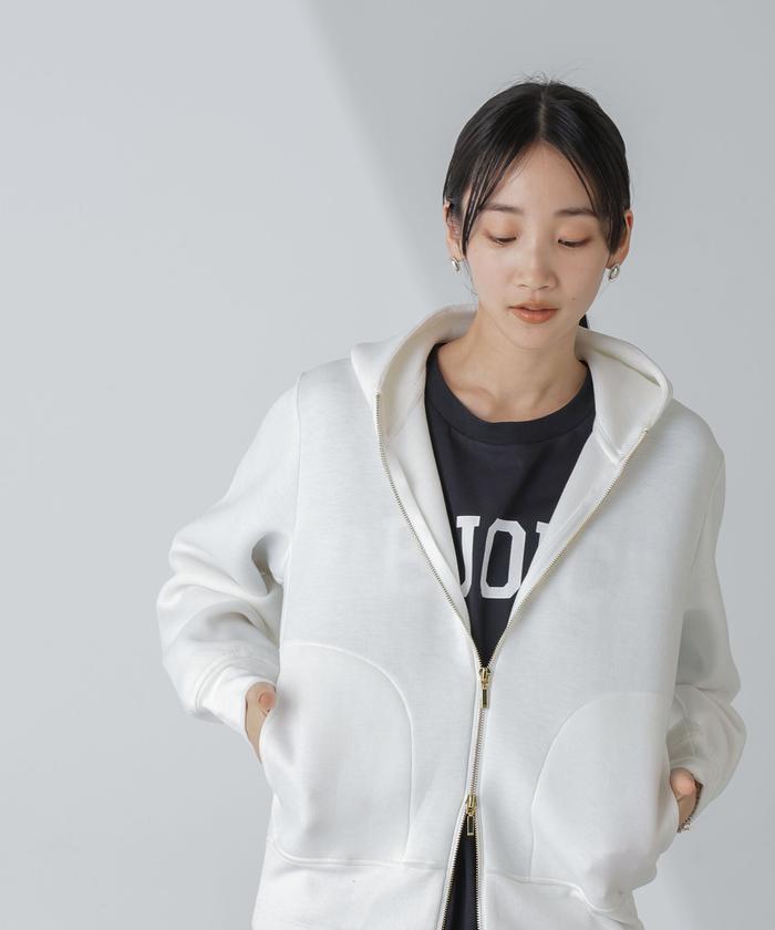 WEB限定/テックダンボールダブルジップパーカー 24AW(505982603 WEB限定/テックダンボールダブルジップパーカー 24AW(505982603