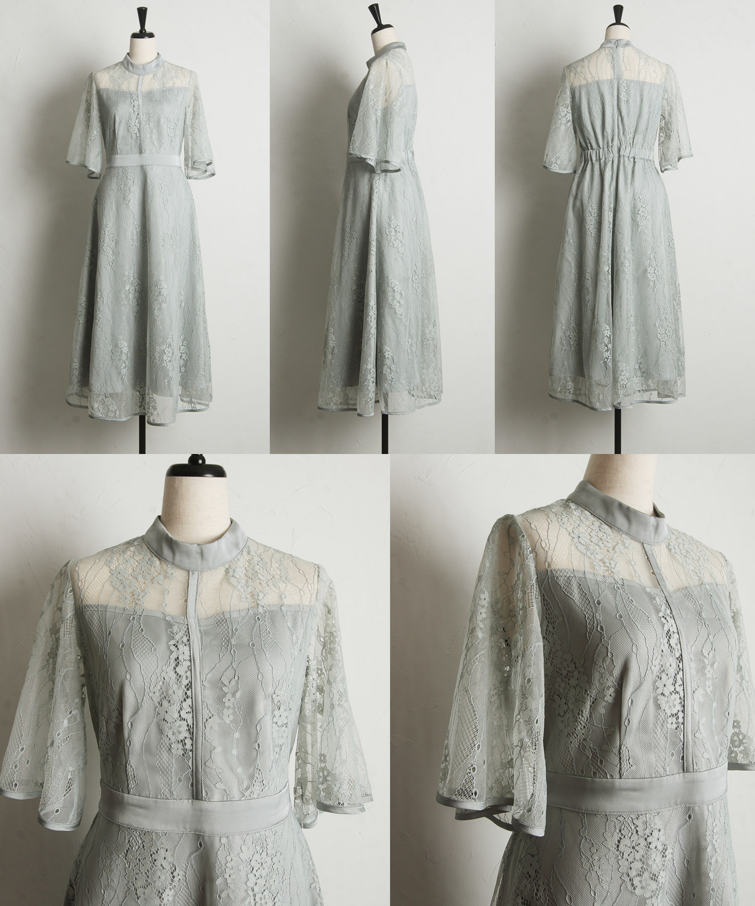 トッコクローゼット tocco closet きらきらラメフラワーレース