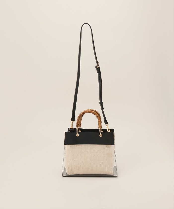 【残りわずか】 MIAN/ミアン バンブーハンドルクリアBAG(506197923) | ベーセー バッグ