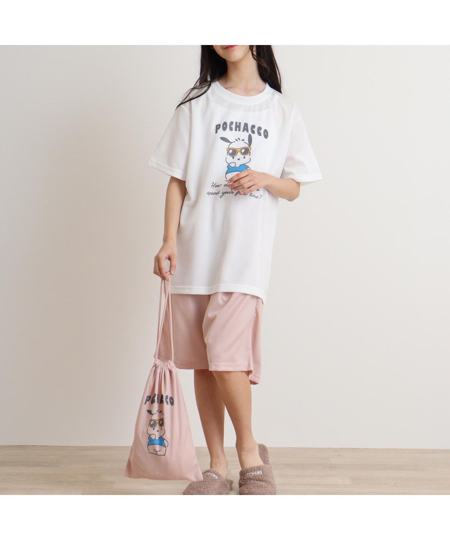 ポチャッコ[WAIKEI] CHILL POCHACCO STRIPE HALF SLEEVE T-SHIRT Waikei x POCHACCO] 25SS Pochaccco With Star Half Sleeve T