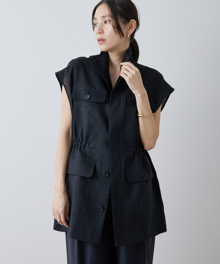 【関税なし】HOBBS ホッブス groombridge リネン ベスト リネンバイオウォッシュワークベスト