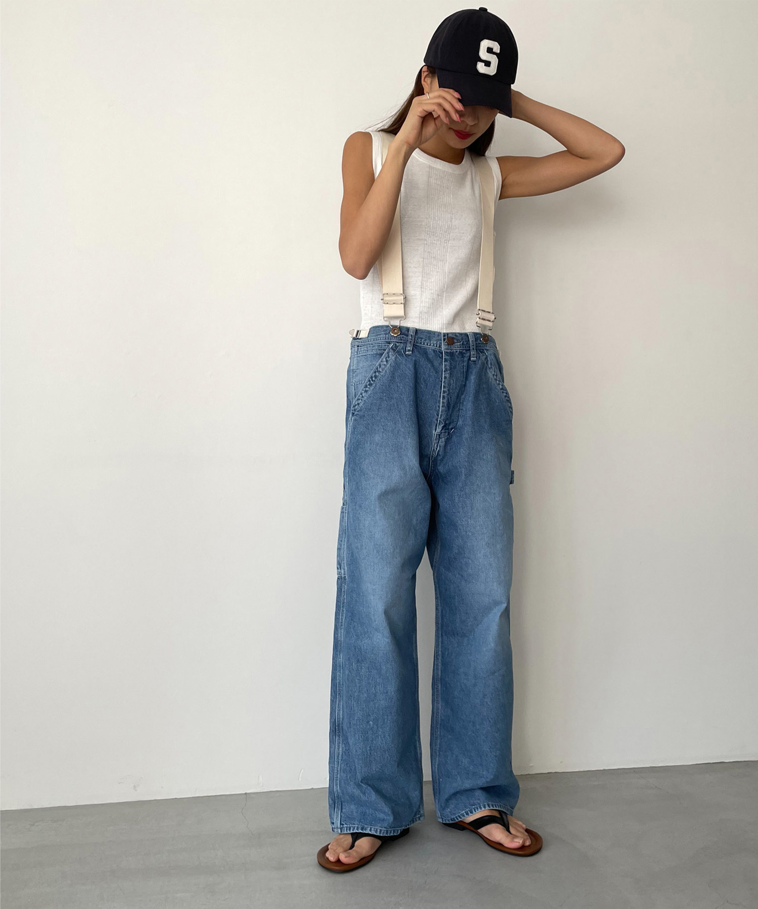 キャナルジーン CANAL JEAN arc(アーク)サスペンダー付きデニム キャナルジーン CANAL JEAN arc(アーク)サスペンダー付きデニム