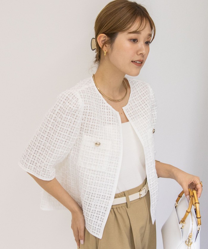 セール 25%OFF】BISHU JAPANチェックツイードジャケット
