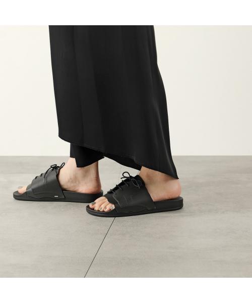 良品　Maison Margielaブランドロゴ入りシャワーサンダル　黒　メンズ Maison Margiela/メゾンマルジェラブランドロゴ入りシャワー