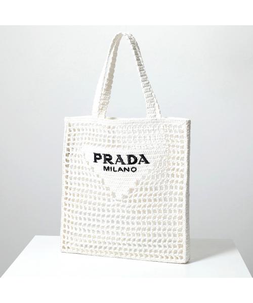 セール】PRADA トートバッグ 1BG393 OOO 2A2T かごバッグ