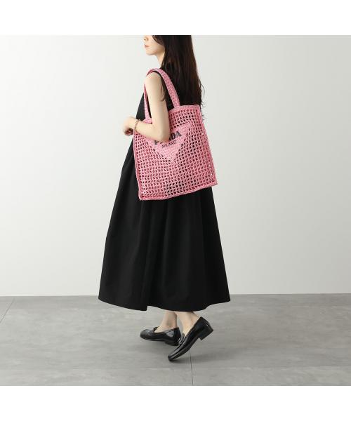 セール】PRADA トートバッグ 1BG393 OOO 2A2T かごバッグ