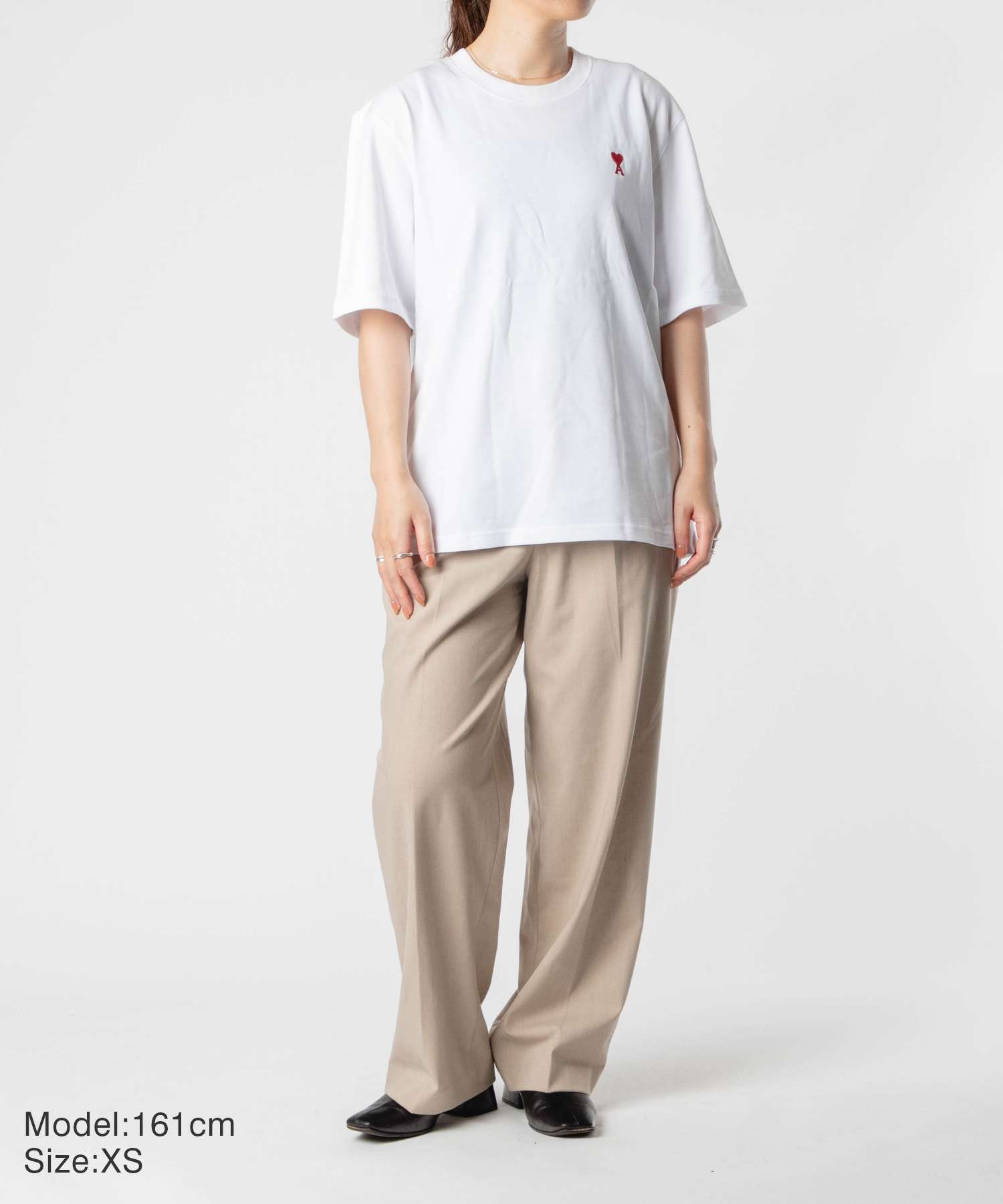 ★AMI PARIS★レッド アミー ド クッフ 長袖 Tシャツ ☆AMI PARIS☆レッド アミー ド クッフ 長袖 Tシャツ