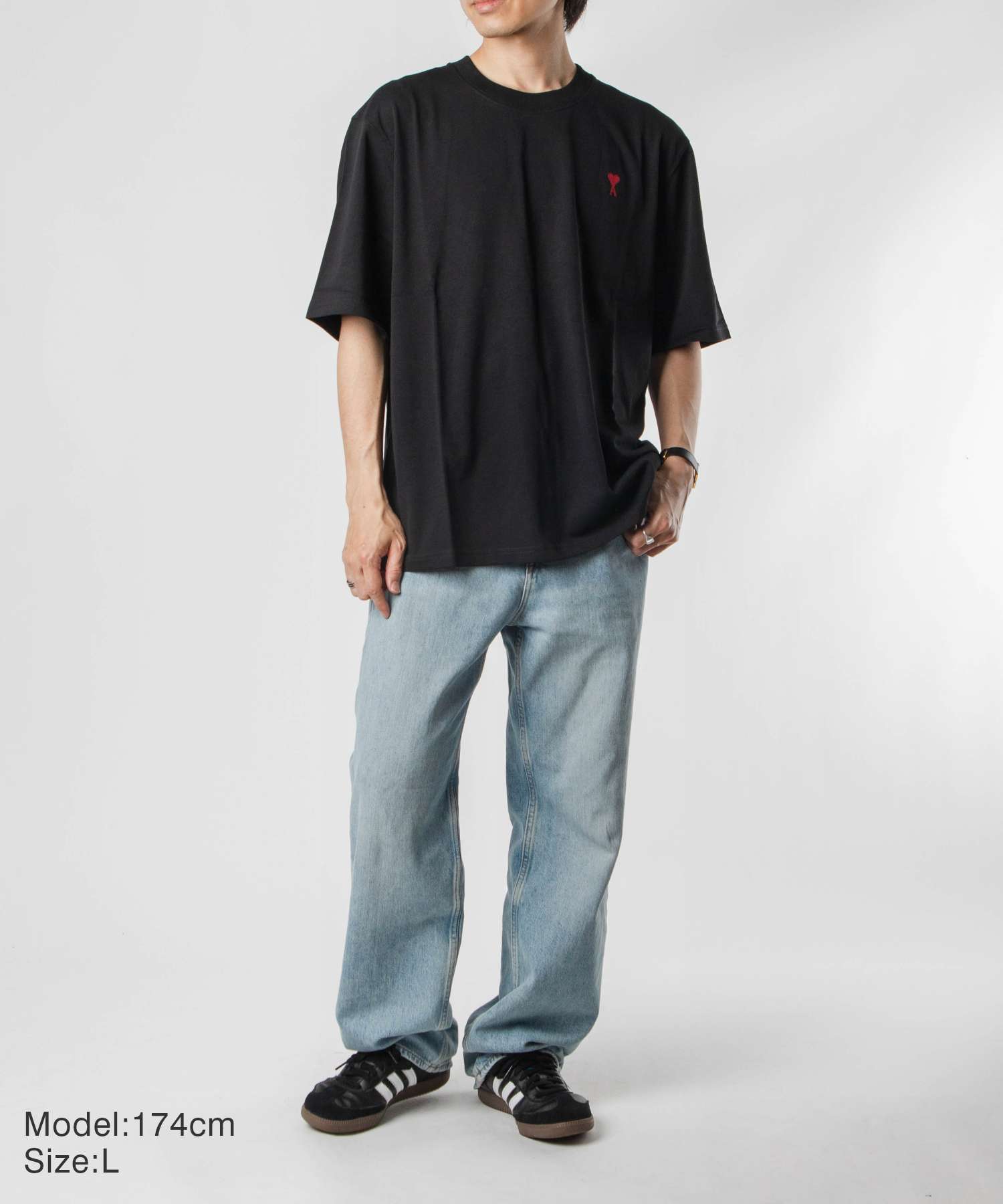 クーポン】アミパリス Ami Paris BFUTS005.726 Tシャツ RED AMI