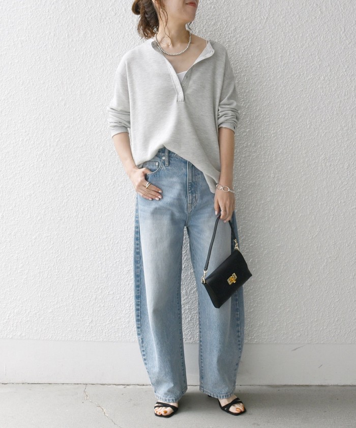 SHIPS for women / シップスウィメン SHIPS any:〈洗濯機可能〉ワッフル ヘンリーネック ラウンドヘム プルオーバー SHIPS any:〈洗濯機可能〉ワッフル ヘンリーネック ラウンドヘム