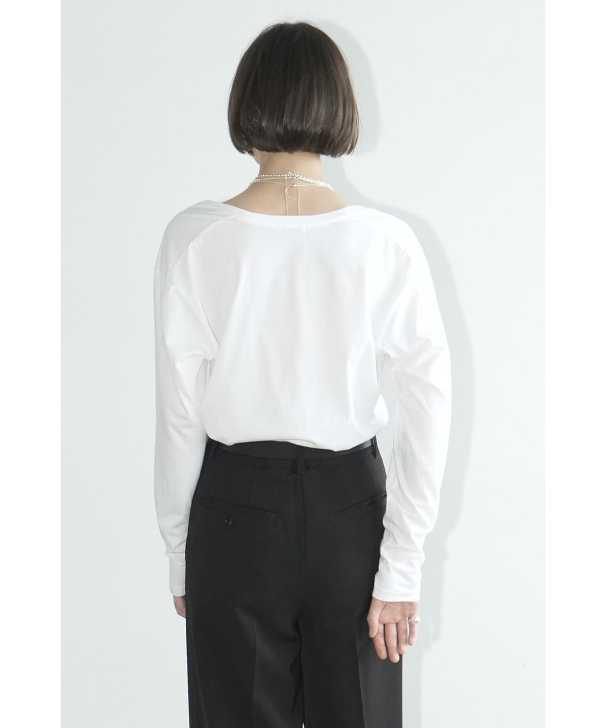 DEEP U NECK TOPS（Tシャツ/カットソー）｜CLANE（クラネ）の