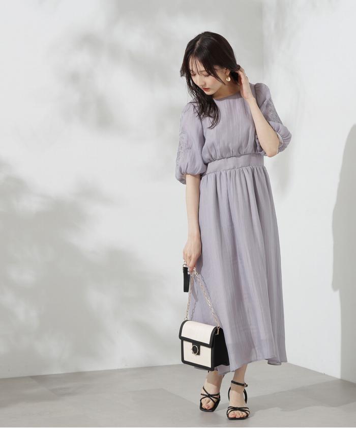 セール 10%OFF】エンブロイダリースリーブワンピース(506018729