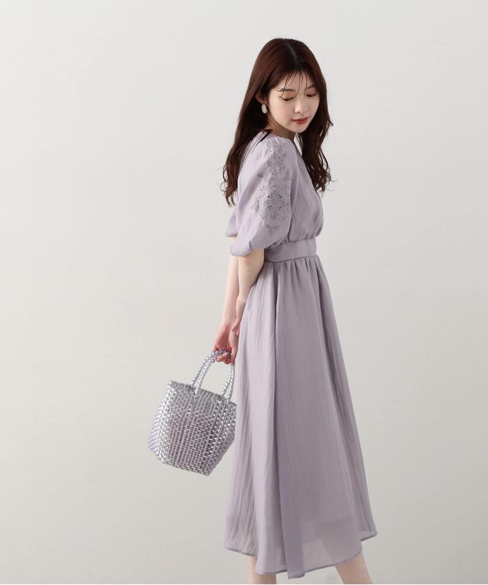 セール 10%OFF】エンブロイダリースリーブワンピース(506018729