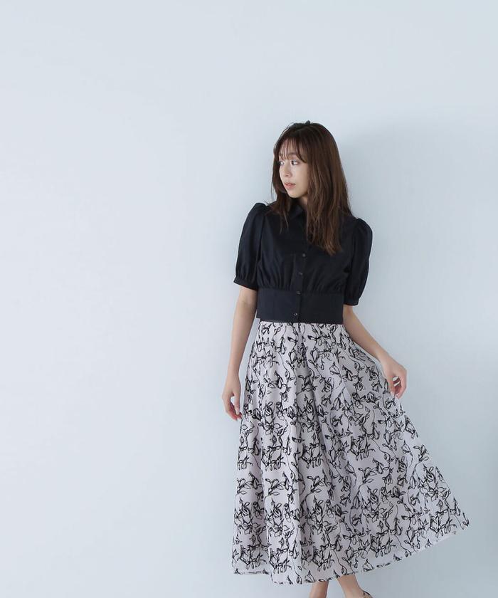 NATURAL BEAUTY BASIC ツイードジレ　ブラウスセット ナチュラルビューティーベーシック NATURAL BEAUTY BASIC
