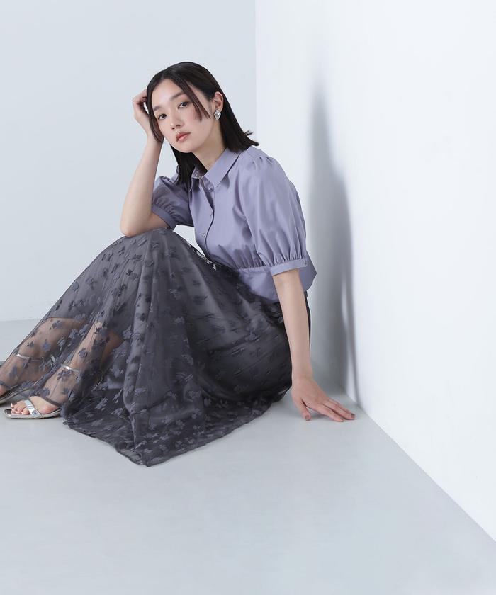 セール 30%OFF】フラワーレースプリーツスカート(506230117