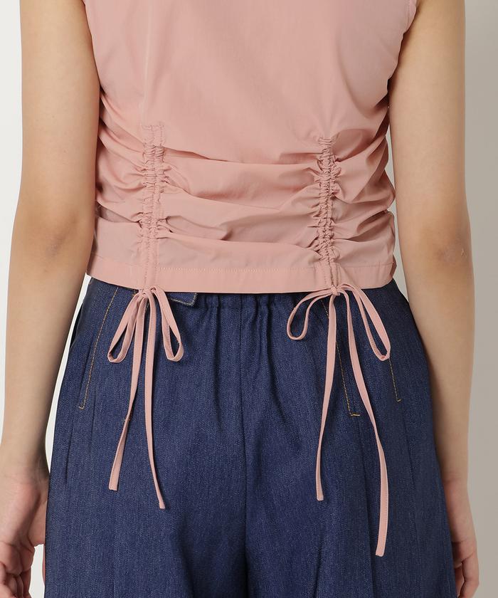 ◆幻◆ 希少美品 定価3.4万円 ADORE ギャザーリボン付きドライブラウス UNITED ARROWS LTD. OUTLET｜<AEWEN MATOPH>オーガンジー