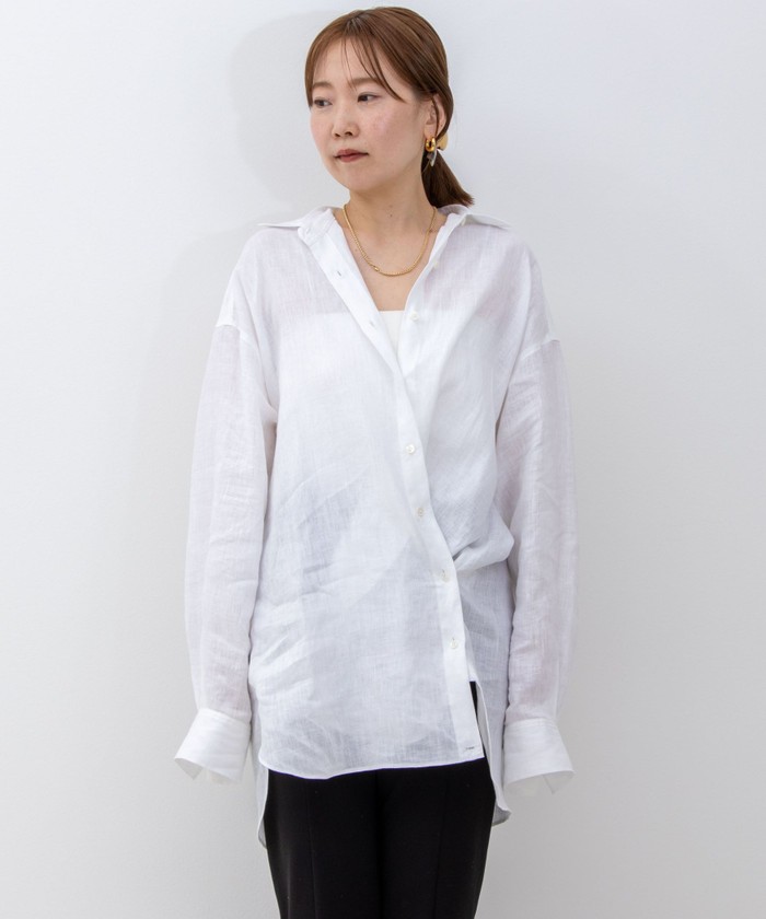 セール 20%OFF】MY STANDARD リネン2WAY Bigシャツ(506066536