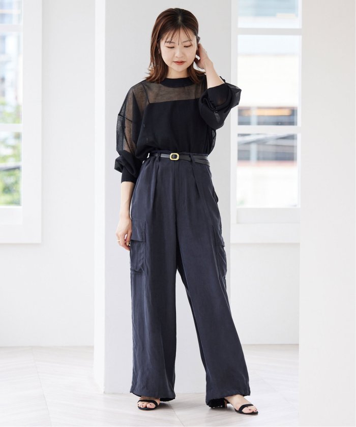 【新品同様】24SS SLOBE IENA キュプラ カーゴパンツ 38 キュプラ カーゴパンツ（カーゴパンツ）｜SLOBE IENA（スローブ