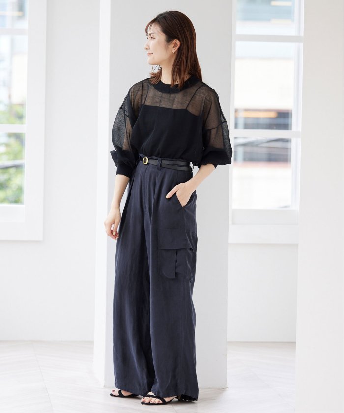 SLOBE IENA キュプラ カーゴパンツ 38 キュプラ カーゴパンツ(506241756) | スローブ イエナ(SLOBE