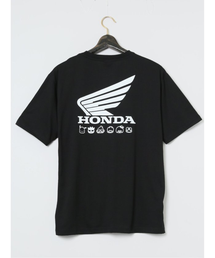 大きいサイズ】HONDA×サンリオキャラ クルーネック半袖Tシャツ