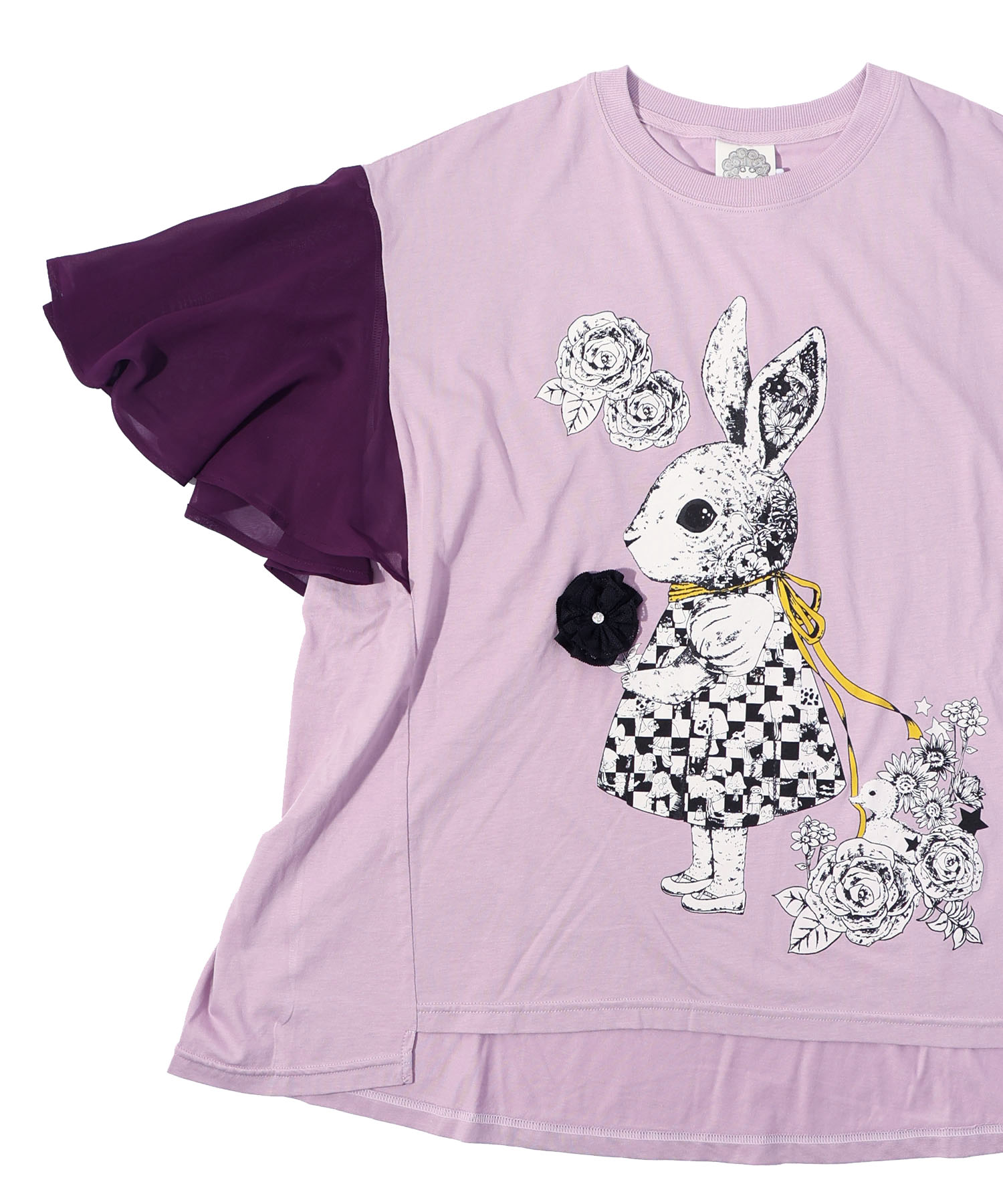セール 30%OFF】スカラー ScoLar メルヘンなウサギ シフォン袖