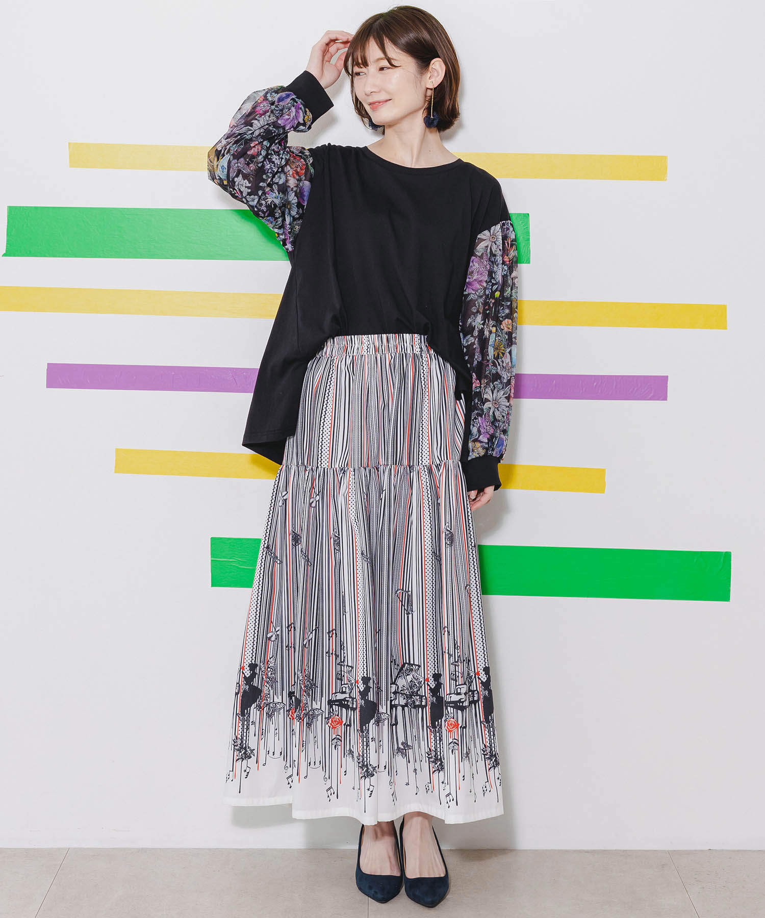 セール 50%OFF】スカラー ScoLar ピアノとオーケストラ柄 アート
