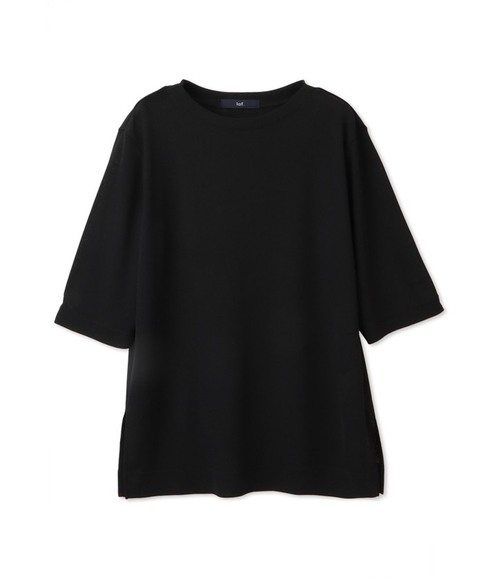 la.f...(大きいサイズ) / ラ・エフ(おおきいサイズ) 【大きいサイズ】シアーTシャツ≪洗濯機で洗える≫ ラ エフ エルサイズ la.f…(Lsize) 【大きいサイズ】シアーT