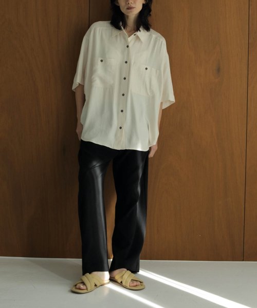 キャナルジーン CANAL JEAN anuke(アンヌーク) Twill Over Shirts 