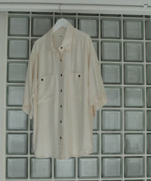 キャナルジーン CANAL JEAN anuke(アンヌーク) Twill Over Shirts 