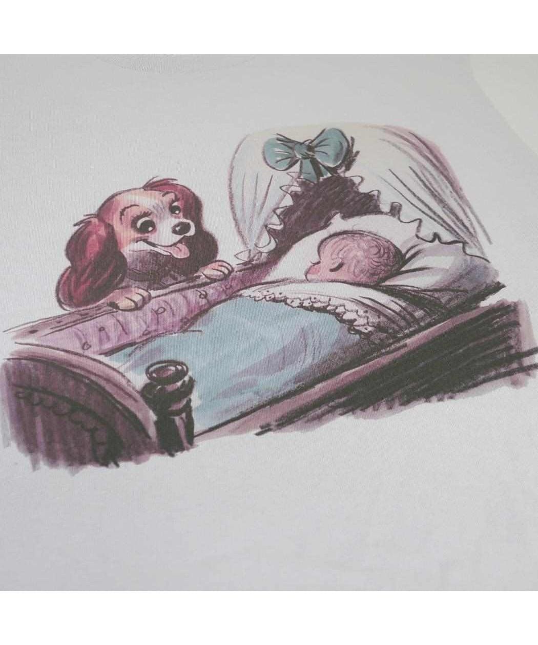 90s ディズニー わんわん物語 ビンテージ Tシャツ 刺繍 Disney