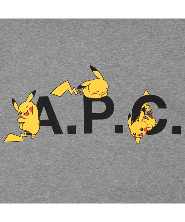 パーカー・フーディ A.P.C. Grey Cotton Sweatshirt アーペーセー A.P.C. パーカー・フーディー ミロ ロゴ グレー