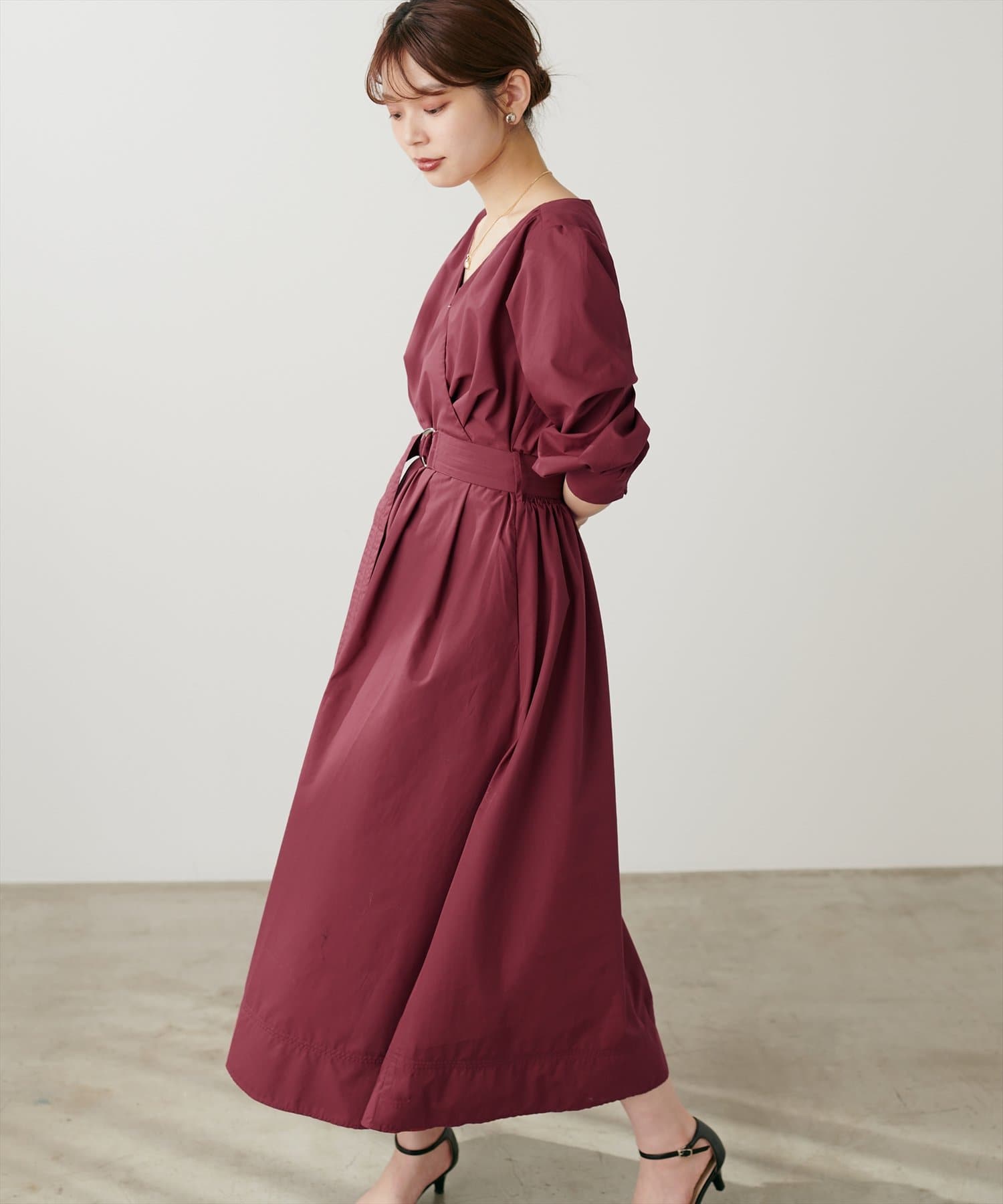 クーポン】【セール 50%OFF】骨ストカシュクールワンピース