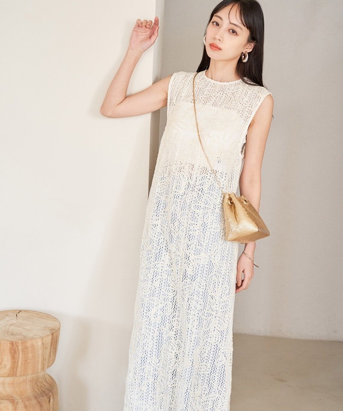 sato♡TOCCA 総刺繍 ノースリーブ ワンピース ドレス 160cm sato♡様専用TOCCA 総刺繍 ノースリーブ ワンピース ドレス