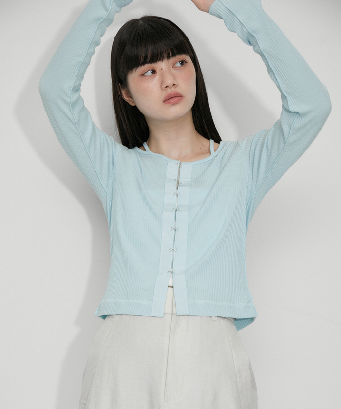 美品✨ロエベ カーディガン ドロップショルダー マルチカラー L