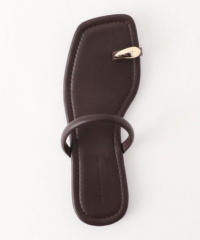 23区 ビジューフラットサンダル ブラック 23.5 セール】【CLASSY.6月号掲載】ビジュー フラット サンダル