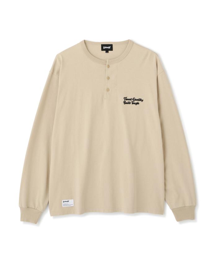 HENLEY EMB. FINEST QUALITY BUILD  TOUGH／ヘンリーネック ロン ショット Schott HENLEY EMB. FINEST QUALITY BUILD TOUGH