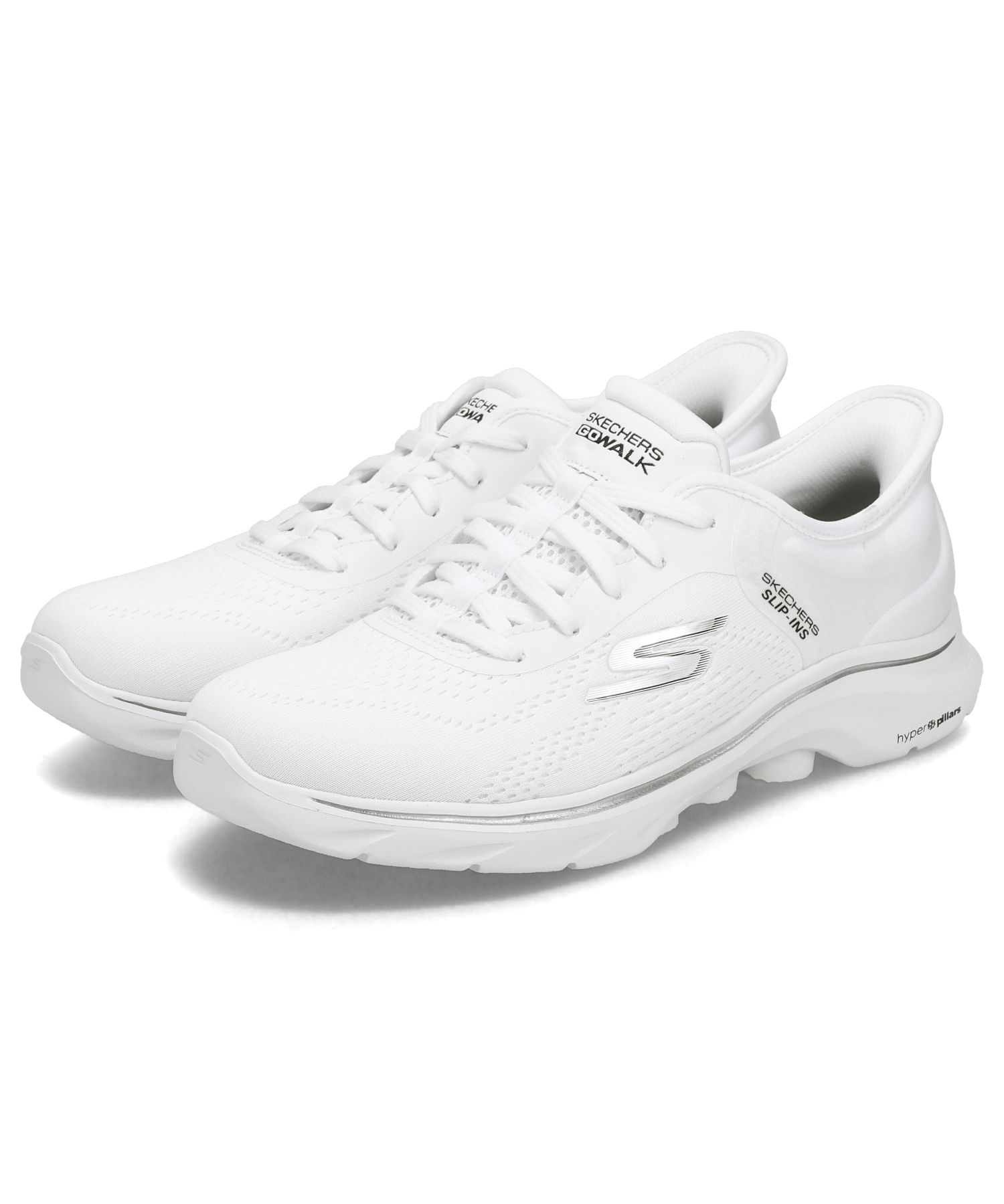 スケッチャーズスリップイン ホワイト 23.5 SKECHERS スケッチャーズ スリップインズ：ウノ - イージー エア