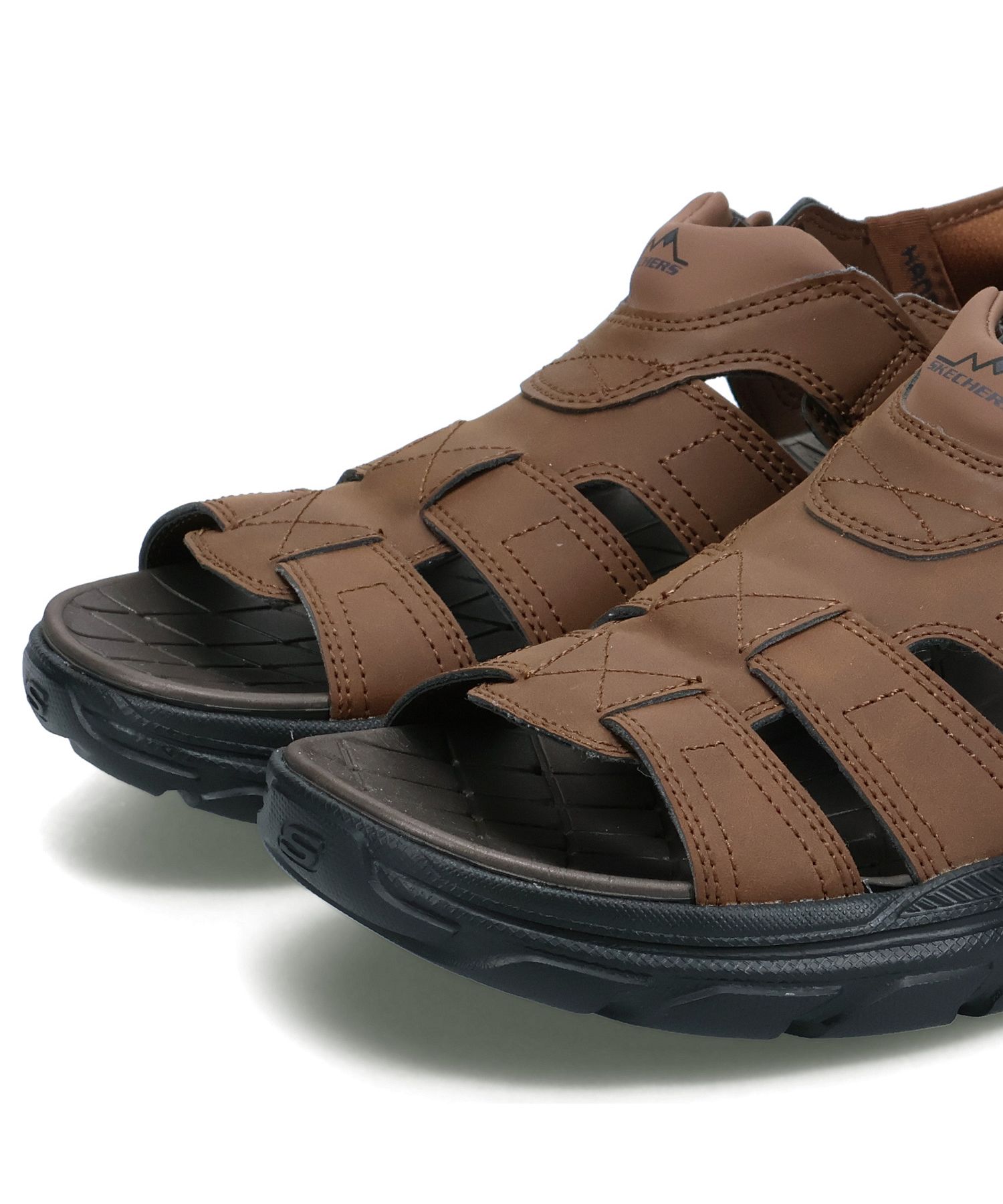新品スケッチャーズ スリップインズ リボルテッドSS スポーツサンダル ブラウン スケッチャーズ SKECHERS スリップインズ リボルテッド SS