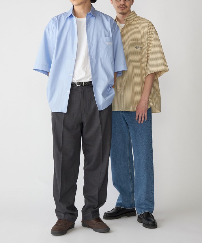 セール65%OFF】SHIPS: 2タック ワイド テーパード パンツ