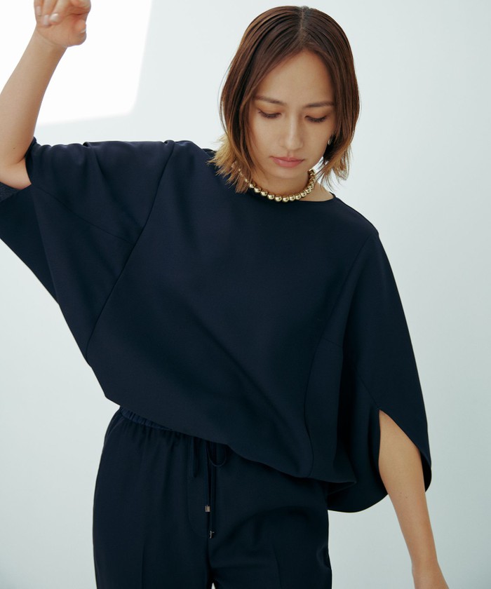 Myine ブラックパフスリーブシャツ　値下げ！ クールマックスストレッチパフスリーブブラウス】｜PLAIN PEOPLE