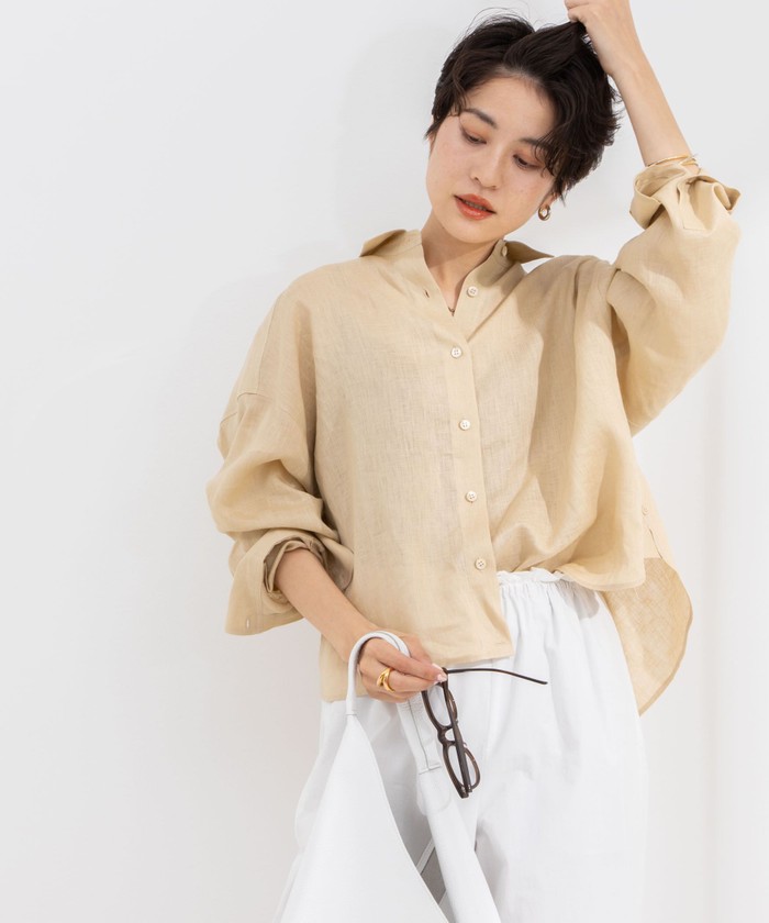 セール 20%OFF】MY STANDARD リネン2WAY shortシャツ(506066537