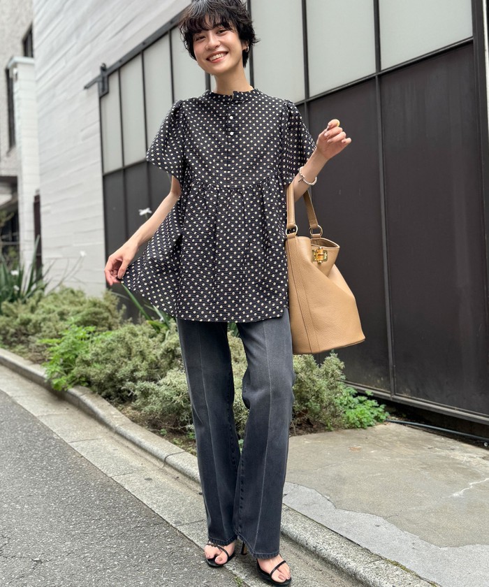 セール 40%OFF】ミラクルウェーブ2WAYペプラムブラウス
