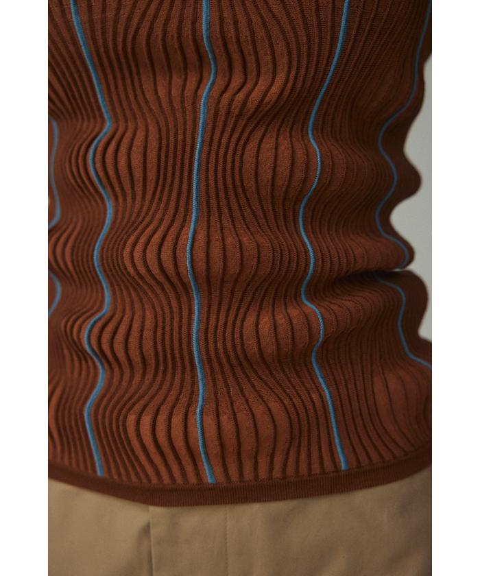 ブラックマウジーblkbyパイル地キャミソール random stripe camisole(506269475) | ブラックバイマウジー
