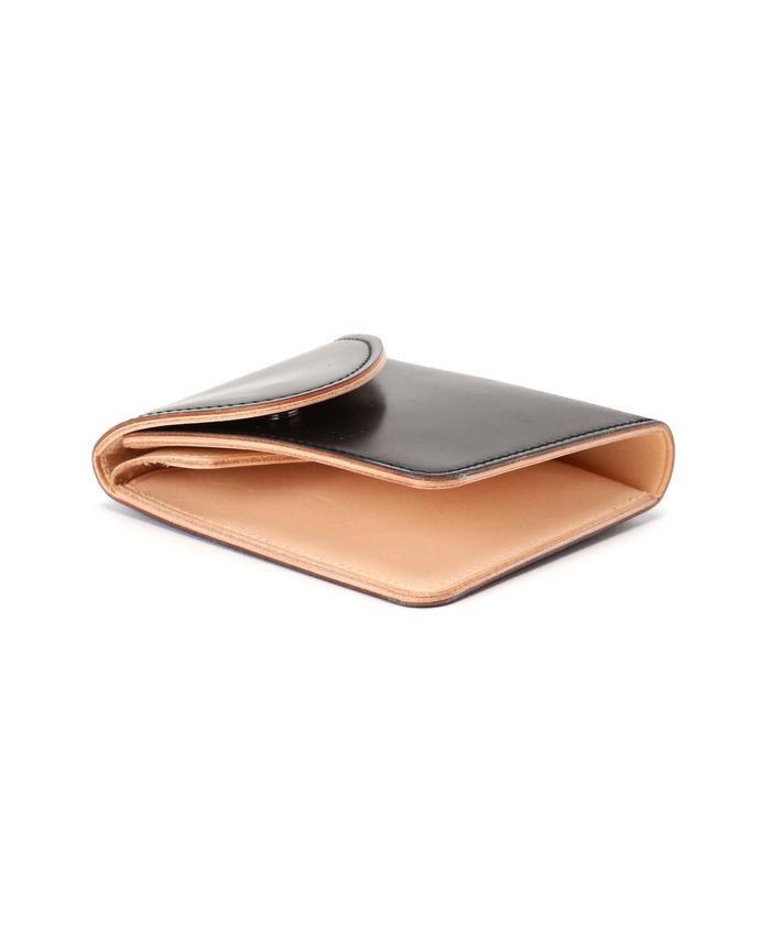 Hender Scheme エンダースキーマ 財布 二つ折り レザー 程よく 黒 Hender Scheme エンダースキーマ 財布 二つ折り レザー 程よく 黒