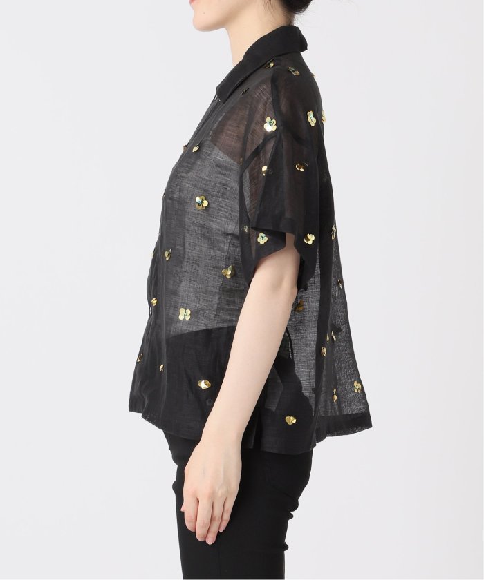セール 30%OFF】【YOU LOOK GOOD×JS】シアーリネンスパンコール