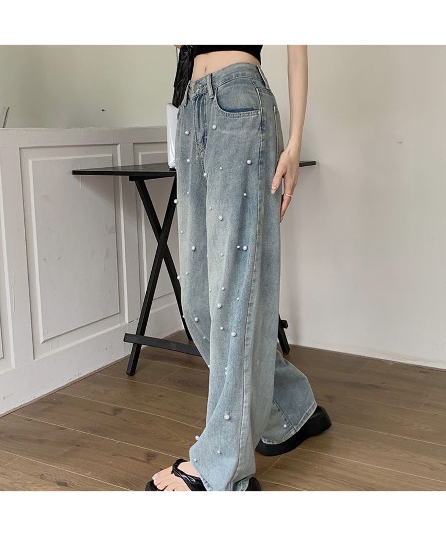 セール 31%OFF】ベストストア Beststore パール付デニムパンツ
