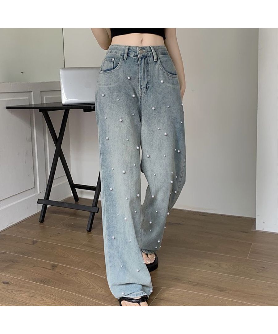 セール 31%OFF】ベストストア Beststore パール付デニムパンツ