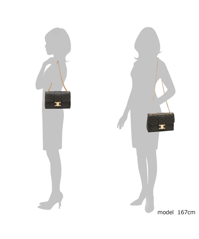 【セール】CELINE セリーヌ トリオンフショルダーバッグ ☆Celine☆スモール ブザス ストラップ トリオンフ (CELINE